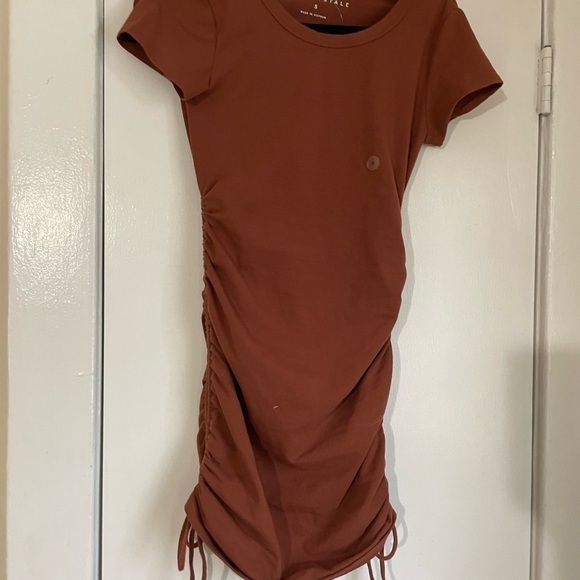 Aeropostale Brown/ burnt orange Mini Bodycon Dress Size Small NWT - Picture 8 of 9